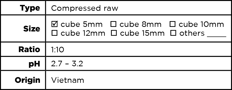 Pressed nata de coco